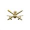 Эмблема петличная Сухопутные войска нового образца (золото)
